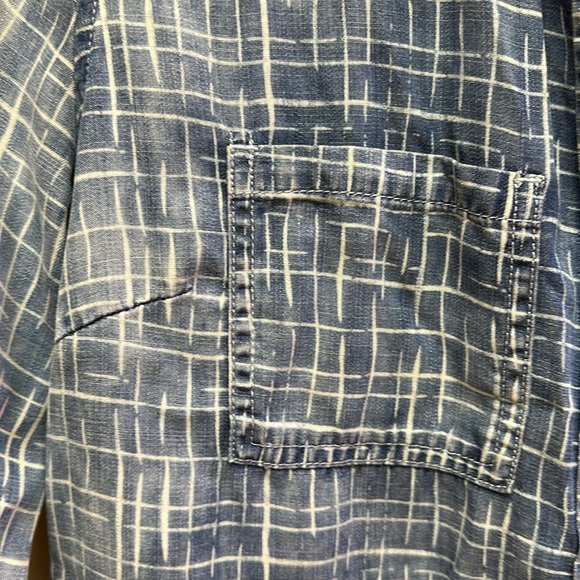 Tribal Jean button up longsleeve blue/white fade XS - Picture 2 of 4